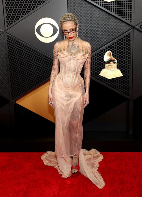 Doja Cat Wore the Most Naked Dress Ever to the 2024 Grammys